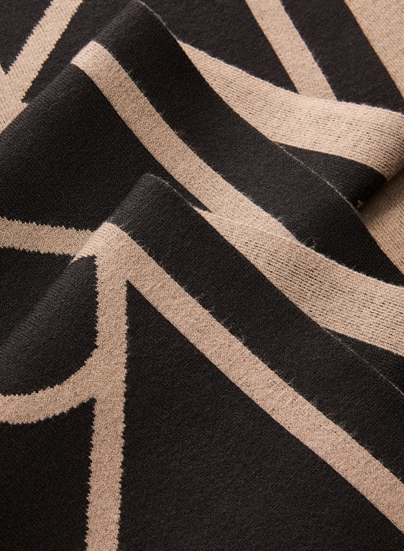 CALVIN KLEIN Emblem Fine Rib Scarf - Image 3